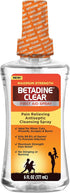 BETADINE Clear First Aid Spray, Max Strength Pain Relieving Antiseptic Cleansing Spray, No Stinging, Kills 99.9% of Germs*, Helps Prevent Infectio...