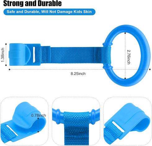 Baby Pull Up Rings, 2 Pcs Bed Stand Up Assistant, Play Gym Crib Pull Ring for Toddler Kids Children Walking Training Tool(Blue and Green)...