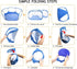 Hamster Foldable Exercise Playpen, Breathable and Transparent Pet Playpen, Indoor/Outdoor Cage Small Animal Fence for Syrian Hamster Rats Chinchil...