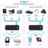 (Newest) Aux Bluetooth 5.0 Adapter for Car, Bluetooth Receiver for Car Home Stereo System and Headphones, Bluetooth Aux Adapter, 2 in 1 Wireless B...