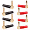 8 pcs 4mm Right Angle Speaker Plugs,L-Shaped Banana Plugs Bend Plug 90 Degree Speaker Connector for Speaker Wire (Red and Black)...
