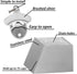 Wall-Mounted Bottle Opener 304 Stainless Bottle Cap Catcher with Drained Holes...