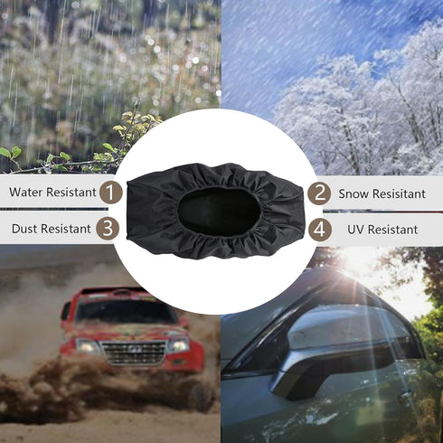 FLYMEI Winch Cover 600D Water Resistant, Dust-Proof, UV-Resistant Winch Protection Cover, Ideal for Electric Winches 8000-12000 lbs...