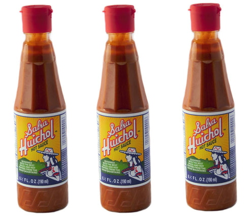 Salsa Huichol Hot Sauce 6.5 oz (pack of 3) - Mexican Sauce...