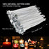 Candle Wicks 100 Pcs 6 inch with 30Pcs Candle Wick Stickers and 10 Pcs Wooden Candle Wick Centering Device for Soy Beeswax Candle Making and Candl...