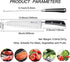 MAD SHARK Kitchen Knife, Chef's Santoku Knife 8-inch, German High Carbon Stainless Steel Chef Knife, Super Sharp Multipurpose Chopping Knife for M...