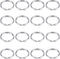 Pawfly 100 Pack 4/5 Inch Mini Split Jump Ring with Double Loops Small Metal Rings Connectors for Jewelry Necklaces Bracelets Earrings Crafts Ornam...