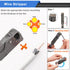 mxuteuk RG59 RG6 Coax Cable Crimper Tool Coaxial Compression Tool Fitting Wire Stripper With 5PCS F Type RG6 Compression Connectors...