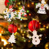 Max Fun 100PCS DIY Wooden Christmas Ornaments Unfinished Predrilled Wood Circles for Crafts Centerpieces Holiday Hanging Decorations in 10 Shapes...
