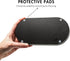 Matte Black Round Soap Dispenser Tray, 8” Soap and Lotion Bottle Tray Organizer Plate for Bathrooms, Kitchens, Countertops - Holds 2 Soap Dispense...
