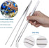 7 in 1 Aquarium Aquascaping Tools Kits,Stainless Steel Aquarium Plant Tools Tweezers Scissors Scrapers for Aquarium Tank Clean Fish Tank Aquascape...