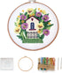 Zheeyee Embroidery kit for Adults Beginners Cross Stitch Kits for Beginners Hand Embroidery with Plant Patterns and Instructions DIY Kits for Adul...