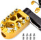 Goldfire Anti-Skid Gear Knurled Motorcycle Shifter Peg Shift Peg 360° Roating MX Chopper Bobber Style for H-D Touring Softail Sportster Dyna (Gold...