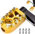 Goldfire Anti-Skid Gear Knurled Motorcycle Shifter Peg Shift Peg 360° Roating MX Chopper Bobber Style for H-D Touring Softail Sportster Dyna (Gold...