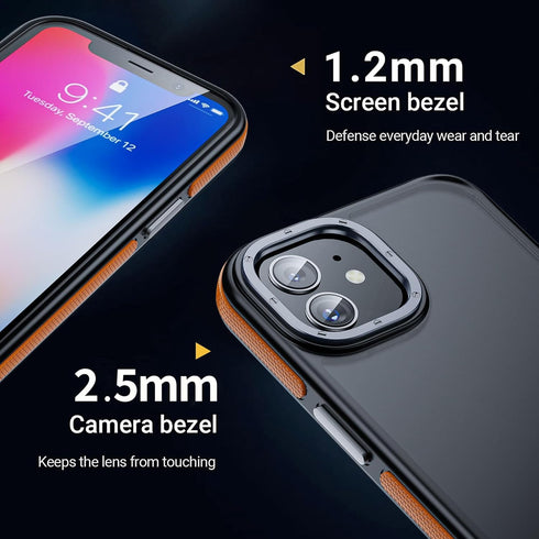 for iPhone 11 Phone Case, Shockproof for iPhone 11 Case, Military Grade Drop Protection, Protective Hard Back Slim Translucent Case for iPhone 11 ...