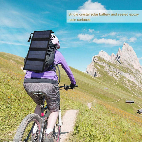 Solar Charger 5V Portable Power Bank with USB Input Folding Solar Panel Phone Charger Compatible with Smart Phones,Tablets and More......