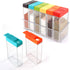 URALFA Spice Shaker Jars, Plastic Seasoning Shaker Box Condiment Set for Travel, Seasoning Storage Containers,Color...