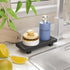 Wood Pedestal Soap Stand for Kitchen Counter Island, 8.65" x 3.45" Small Bathroom Tray for Sink Vanity Countertop, Modern Farmhouse Decor Wooden R...