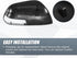 X AUTOHAUX Car Rear View Left Driver Side Mirror Cover Cap Replacement Black for Toyota RAV4 2009-2013 Fits W/Turn Signal Models Mirror Guard Cove...