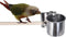 Parrot Feeding Cups Hanging Pet Animal Stainless Steel Birdcage Bowls Bird Bowls for Cage Parakeet Bird Cage Accessories Suitable Small and Medium...