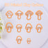 Puocaon Mushroom Polymer Clay Cutters - 10 Pcs 3D Clay Cutters for Earrings Making, Boho Mushroom Clay Cutters for Polymer Clay Jewelry, Cute Clay...