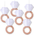Engagement Party Decorations, Bridal Shower Supplies, Honeycomb Ring Hanging Decorations, Rose Gold Glitter Diamond Rings (6pcs), Engaged Diamond ...