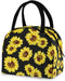 ZZKKO Sunflower Summer Lunch Bag Box Organizer Lunch Container Insulated Zipper Meal Prep Cooler Handbag For Women Men Home School Office Outdoor ...