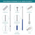 All Sizes Capsule Filling Machine Kit for Pill Filler # 000 00 0 1 2 3 4 5-11Piece Micro lab Spoons Spatula Tool for Gel Capsules Empty Quickly Fi...