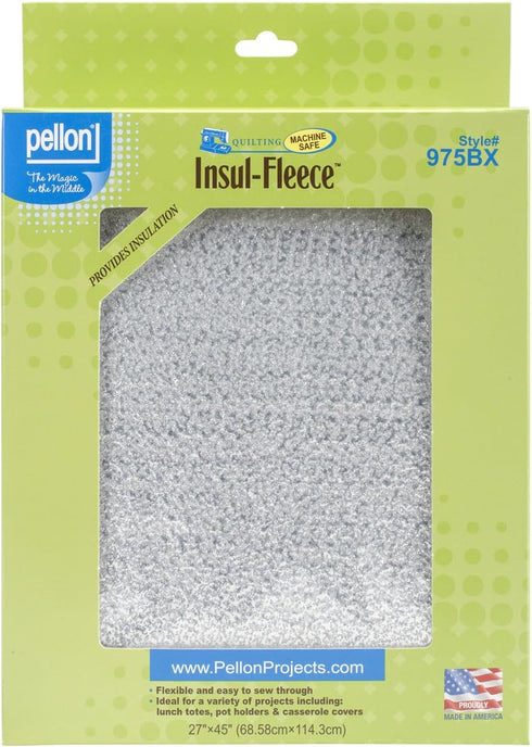 Pellon 975BX Polyester Insul-Fleece 27" x 45" White...