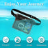 2-Pack Waterproof Pouch with Waist Strap, Screen Touchable Dry Bag,Waterproof Belt Bag,Keep Your Phone and Valuables Dry-Black&Gray...