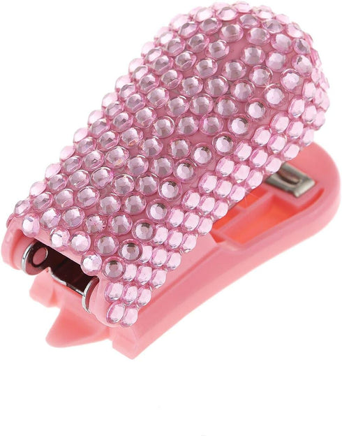 Fashion Handmade Mini Baby Pink Crystal Stapler,Exclusive Bling Stapler,Portable Rhinestone Stapler...