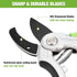 WORKPRO Garden Anvil Pruning Shears, 8" Garden Pruning Scissors Heavy Duty with Ergonomically Design Handle, Labor-Saving Garden Clippers Hand Too...