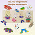 Wooden Bunny Family Dress-up Puzzle Box for Toddlers(72pcs),Change Clothes Puzzle Games, Preschool Learning Activities Toys for Kids Ages 3+...