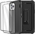 Defense iPhone 12 Case iPhone 12 Pro Case with Two Screen Protector 3 Layer Rugged Heavy Duty Cases for iPhone 12/ iPhone Pro,6.1 inch 2020 (Black...