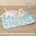 Dog Ice Pad Ice Silk Cats Kennel Mat Pet Cooling Pad Summer Cool Bamboo Mat Breathable Pad (Duck, L)...