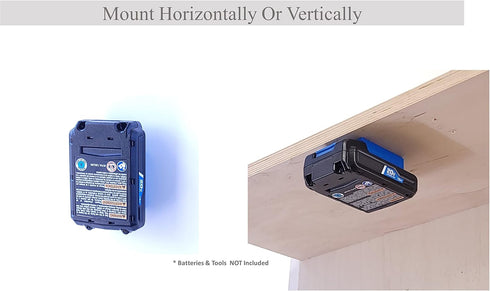 For Hart 20V Cordless - Tool & Battery Mounts Hangers Holders Brackets - 12 Pack - 6 Tool + 6 Battery Mounts...