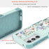 for Samsung Galaxy S23 FE 5G Case with Screen Protector + Camera Lens Protector: Cute Flower Floral Design for Girls Women Slim TPU Bumper Silicon...