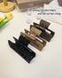 4 Inch Square Wider Claw Clips, 10.5 cm Bendable Rectangle Large Neutral Hair Clips for Thin and Thick Long Curly Hair, Matte Big Hair Claw Clips,...