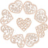 LiQunSweet 100-Pieces 2 Inches Undyed Wood Pendants Valentines Heart Cutouts Wooden Unfinished Slices Charms for Earring Jewelry Making DIY Findin...