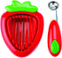 MSC International 87312 Joie Strawberry Hull and Slice, BPA free, FDA approved, 2-Piece Set, Red...