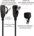 M1 Single Ear Bud Headset in-Ear Earbuds Coil Earpiece with PTT Mic for Motorola Mag One BPR40 CLS1110 CLS1410 CP185 CP200 CP200D DLR1020 DLR1060 ...