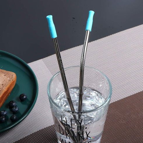 Travel Utensils Set with Case Reusable Portable Cutlery Set Stainless Steel 8pcs Including Dinner Knife Fork Spoon Chopsticks Straws(Silver)...