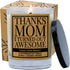 Cedar Crate Market - Thanks Mom I Turned Out Awesome Candle Gifts for Best Mom from Daughter, Son - Lavender Scented Candle Appreciation, Thank Yo...