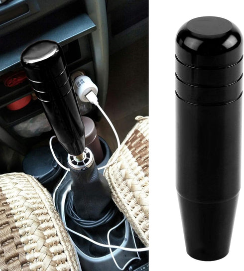 YOUTHINK Universal Shift knob, Black Aluminum Alloy Car Gear Shift Knob Handle for Manual Transmission Vehicle...