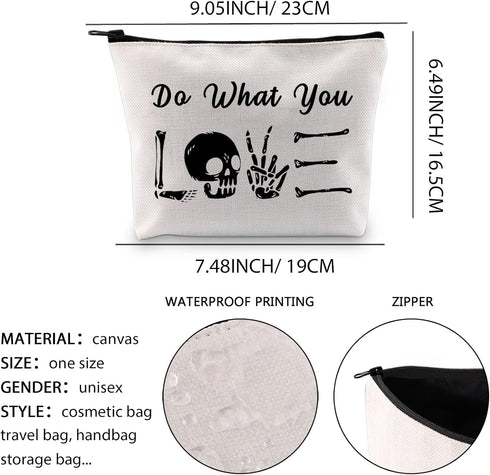 Radiology Makeup Bag Xray Gift Radiologist Gift Rad Tech Cosmetic Bag Radiology Gift Thank You Gift Student Graduation Zipper Pouch (Do What You l...