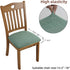 Stretch Jacquard Chair Seat Covers Set of 4, Removable Washable Dining Chair Covers Anti-Dust Dining Room Chair Covers Seat Cushion Slipcovers (4,...