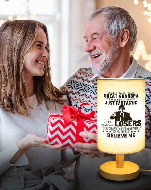 Grandpa Gifts, Birthday Gifts for Grandpa, Unique Gifts for Grandpa, Eye Caring Table Lamp for Grandpa from Grandchildren...