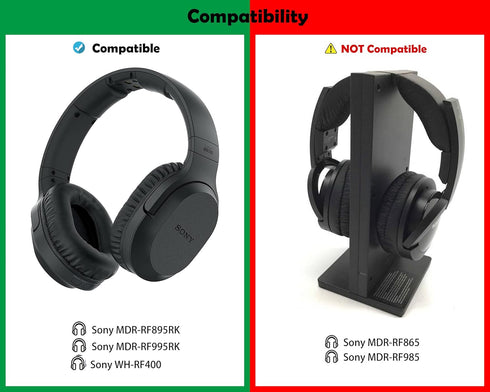 Professional Headset Ear Cushions Replacement Ear Pads Headphone Earpads Compatible with Sony MDR-RF895RK MDR RF995RK WH-RF400R Headset...