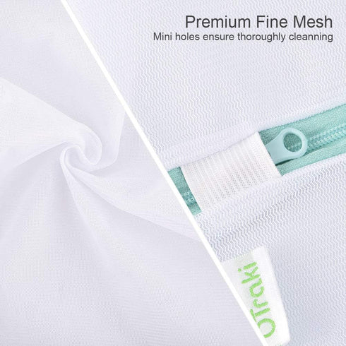 OTraki Mesh Laundry Bag for Delicates 2 Pack Garment Wash Bag 24 x 32 inch Zippered Large Washing Machine Bags for Sweater Dirty Clothes Washer Dr...