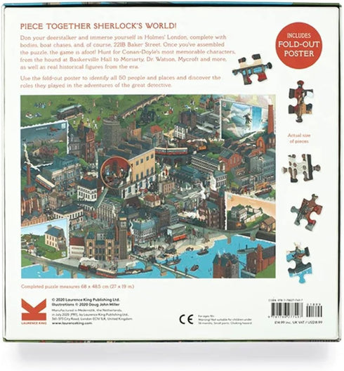 Laurence King The World of Sherlock Holmes 1000 Piece Puzzle...
